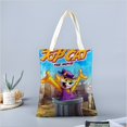 thumbnail image 2 of Top Cat Bolso de tela con estampado de lienzo para mujer, bolsa de compras reutilizable y estética, con cremallera interior, regalo para mujer,40*40cm., 2 of 6