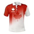 thumbnail image 4 of Maple Leaf Print For Canada Day Breathable Performance Classic Fit Short Sleeve Men’s Shirt With Button And Daily Casual Style, 4 of 4