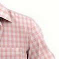 thumbnail image 4 of Men's Fashion Classic Checkered Shirt Long Sleeved Lapel Button Up Shirt Business Casual Street Comfortable Shirt Fast Delivery, 4 of 4