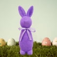 thumbnail image 6 of Easter Bunny Figurine Flocked Rabbit Statue Decorative Foam Material for Home Office Spring Decor, 6 of 8
