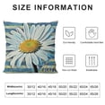 thumbnail image 6 of Acheng Spring Summer Daisy Flower Decorative Throw Pillow Covers, Sunshine Floral Buffalo Plaid Check Stripes Cushion Case Decor, Just Bloom Farmhouse Decoration for Sofa Couch,Set of 2 White, 6 of 6