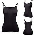 thumbnail image 2 of Débardeurs pour Femmes avec Soutien-Gorge Intégré Bretelles Spaghetti Réglables Camisole Rembourrée Sans Manches sous-Vêtements Basiques, 2 of 9