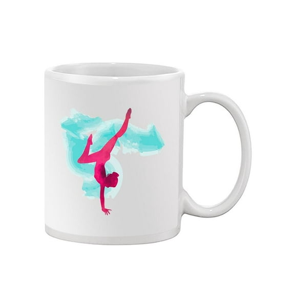 Gymnast Girl Makes Handstand Mug Unisex's -Image by Shutterstock