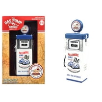 1951 Wayne 505 Gas Pump "Busted Knuckle Garage" White and Blue "Vintage Gas Pumps" Series 17 1/18 Diecast Replica by Greenlight