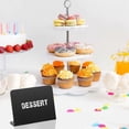 thumbnail image 3 of 20pcs 4 X 3 Inches Mini Chalkboard Table Tent Sign Chalkboard Buffet Tags Food Label For Party Tabl Wuqx, 3 of 5