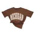 thumbnail image 4 of Ambar Women's Michigan Printed Short Sleeve Tshirt, Brown \ Stone,S - US, 4 of 5