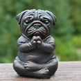 thumbnail image 4 of Meditation Dog Statue, Yoga French Bulldog Statue, Realistic Resin Pug Sculpture Home Decor, Gift for Pug Lovers B, 4 of 5