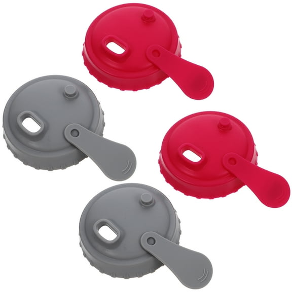 Masteelf  4 Pcs Can Saver Lid Covers for Soda Seltzer Drinks Beverages