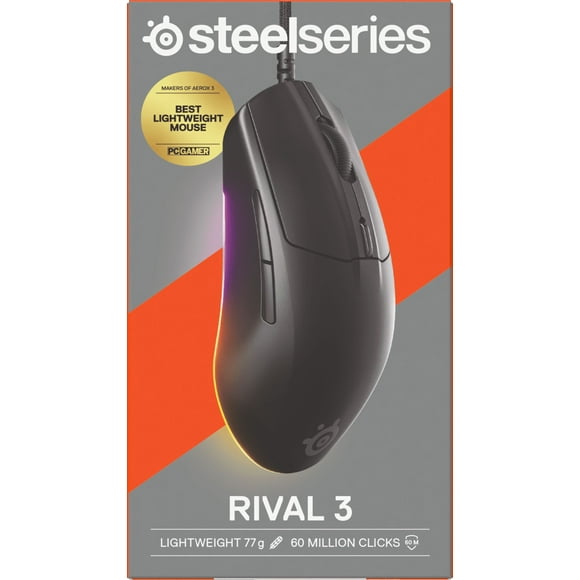 RIVAL 3 GEN2 WIRED MOUSE BLACK - PC