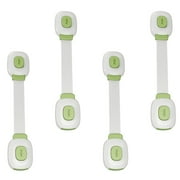 OUNONA 4 Pcs Baby Straps Latches Toilet Locks Sockets Child Safety Handle Oven Toddler Green