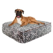 Angle View: Bessie and Barnie Versailles Pink Luxury Extra Plush Faux Fur Rectangle Pet/Dog Bed