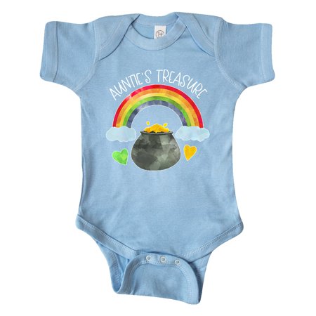 

Inktastic Auntie s Treasure St. Patrick s Day Rainbow and Gold Gift Baby Boy or Baby Girl Bodysuit