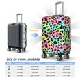 thumbnail image 2 of Trendy rainbow Leopard cool Luggage Cover Anti Scratch, Elastic Suitcase Protector Suitcase Covers for Luggage Fits 18-32 Inch Luggage, 2 of 5