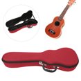 thumbnail image 3 of Hard Ukulele Case Polyester Fabric Ukulele Bag Waterproof with Double Zipper Design for 23/24in Ukulele, 3 of 8