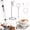 White, variant on GAZILY® Rechargeable Milk Frother Handheld, USB Coffee Frother Wand with 2 Interchangeable 304 Stainless Steel Whisks & Stand, Drink Mixer for Coffee, Milk Foam, Milk Tea and Eggs, White