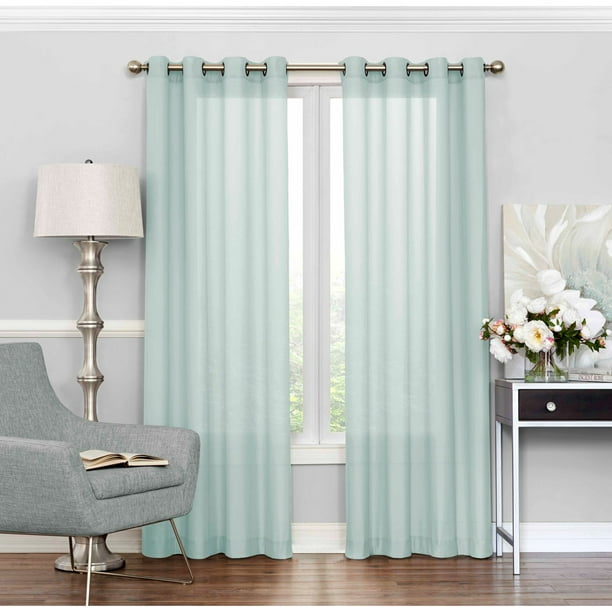 Eclipse Liberty Light Filtering Sheer, Light Filtering Curtains With Grommets
