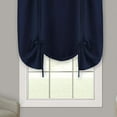 thumbnail image 3 of Darcy Navy Solid Contemporary Window Curtains: 58" x 63", Tie-Up Shade, 3 of 5