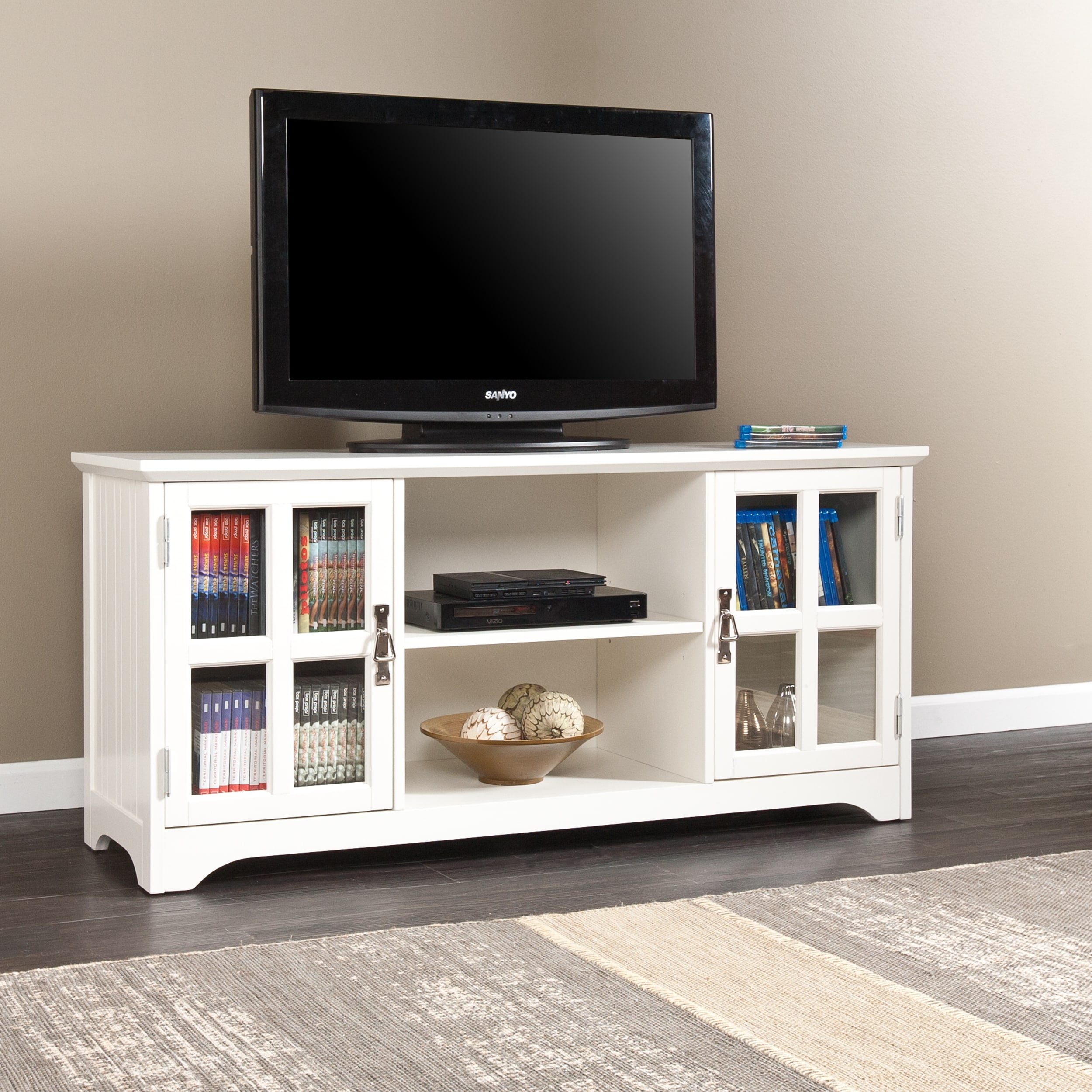 Harper Blvd Easton White Media Stand