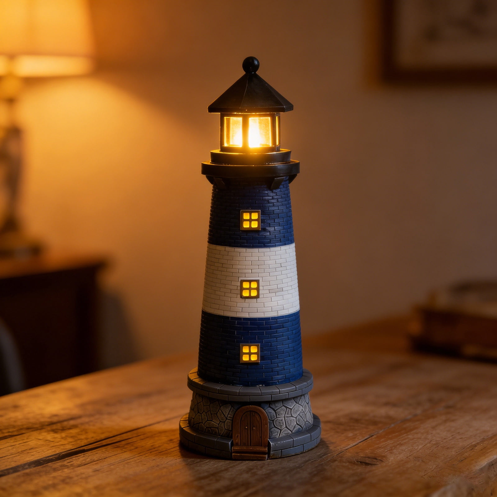 Solar powered lighthouse decoration,Outdoor garden light tower,Solar light for yard decor,Lawn ornament with LED lights,Weather resistant solar lamp,Automatic dusk to dawn solar light