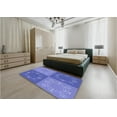 thumbnail image 5 of Ahgly Company Machine Washable Indoor Rectangle Transitional Sky Blue Area Rugs, 7' x 10', 5 of 7