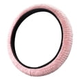 thumbnail image 4 of 15'' Car Steering Wheel Cover Plush Anti-slip Breathable Automobile Accessory, 4 of 9