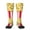 2 Black-2, variant on Popcorn print thigh-high socks, crafted for both men and women with a stretchy, high-opaque design perfect for daily wear