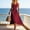 Wine, variant on FDGIU Women's 2026 Summer Casual Maxi Dresses V Neck Sleeveless Long Sundress Boho Beach Vacation Travel Outfits for Women
