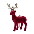thumbnail image 1 of Adornos Navideños De Renos De Terciopelo | Colgantes De Ciervos Rojos Brillantes Con Copos De Nieve | Decoraciones Festivas Para Árboles Y Accesorios Para Colgar | Ideal, 1 of 3