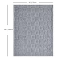 thumbnail image 5 of CREVENT Plush Soft Boys Light Gray Heart Checkered Baby Receiving Blanket, 5 of 5