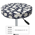 thumbnail image 4 of Daiia Daisies Flowers Stool Covers Round,Round Bar Stool Covers Waterproof Bar Chair Covers Washable Stool Cushion Slipcover for 12-14 Inch Chair-13 inch, 4 of 7