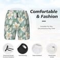 thumbnail image 5 of Fotbe Lilies Flowers Men’s Swim Trunks Quick Dry Swim Shorts Board Shorts with Mesh Lining-XX-Large, 5 of 9
