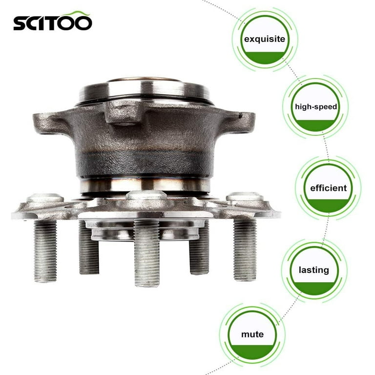 SCITOO Compatible with 512320 Rear Wheel Hub Assembly Replacement fit  2005-2010 for Honda Odyssey 5 Lugs Hub Bearing Assembly