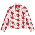 thumbnail image 4 of Jackets for Women Winter Coat Jackets Flannel Stand Collar Jacket(Hearts Romantic Love,Size:S-4XL), 4 of 7