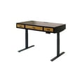 thumbnail image 5 of Mid-Century Wood Electronic Sit/Stand Desk Standing Desk Black, 5 of 13