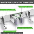 thumbnail image 5 of Colgador Organizador De Escobas Acero Inoxidable Con Gancho Plata, 5 of 5