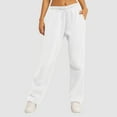 thumbnail image 5 of CHUOU Womenâs Lined Sweatpants Wide Straight Leg Pants Bottom Sweatpants Joggers Pants Workout High Waisted Yoga Pants With Pockets, 5 of 5