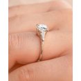 thumbnail image 3 of SOLITAIRE JEWELS 2CT Round Cut Moissanite Three Stone Side Tapered Baguette Moissanite Wedding Ring Solid 14k Yellow Gold, 3 of 8