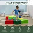 thumbnail image 4 of Qaba 10-piece Soft Play Stairs and Ramp, Foam Play Set Educational Software, 4 of 9