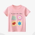 thumbnail image 7 of Esaierr 2-8T Boys Girls Pullover T Shirt Summer Fashion Cotton Tees for Kids Toddler Crewneck Short-Sleeve Tops, 7 of 7