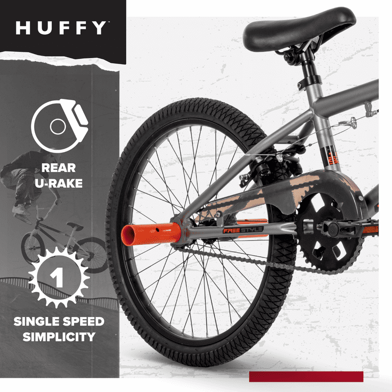 Huffy Revolt 20-inch BMX-style Bike for Teens with Freestyle