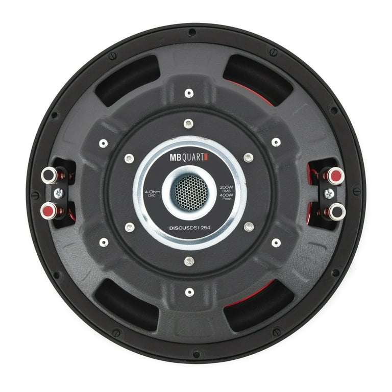 4) MB Quart DS1-254 400 Watt 4 Ohm Shallow Slim Subwoofers Car
