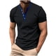 thumbnail image 2 of pstuiky Camisas de vestir de manga corta para hombre, Camisa tipo blusa de manga corta con cuello vuelto y botones de color para hombre camisas casuales para hombre s, 2 of 6
