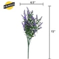 thumbnail image 4 of Ramos De Flores De Lavanda Artificiales De Plástico De Lavanda Falsa Decoración Del Hogar Resistente A Los Rayos Uv Para El Jardín De La Terraza Del Hotel 8 Uds. Minnieouse HA040723-07, 4 of 6