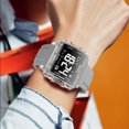 thumbnail image 6 of SMAEL Multiple Colors Square Digital Sports Watch Waterproof Silicone Wrist Watch for Men, 6 of 6