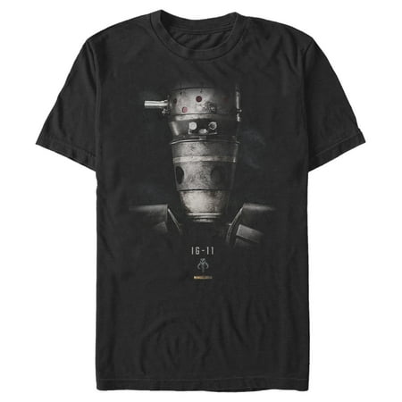 Men’s Star Wars The Mandalorian Rusty IG-11 Droid T-Shirt – Black – X Large