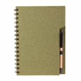 thumbnail image 1 of Libreta con espiral metálico, incluye bolígrafo ecológico verde 15.4 x 20.9, 1 of 6