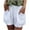 White-13, variant on HTNBO Linen Shorts for Women Drawstring Loose Fit Beach Shorth Eigh Waist Wrap Hem Bermuda Casual Shorts