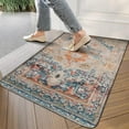 thumbnail image 3 of Boho Blue Light Vintage Carpet Door Mat 30 X 17 Inch Welcome Doormat Indoor Outdoor Entrance Floor Mat Non Slip Spring Summer Decor Rubber Mats, 3 of 6