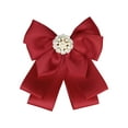 thumbnail image 1 of INSPIRE CHIC Broche de cinta para mujeres, pin de uniforme escolar con lazo y cuentas rojas, 1 of 4