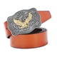 thumbnail image 3 of Correa de Cinturón de material cuero de Vaquero Occidental para Hombre, Hebil de águi árabe, Hebil - , tal inconfundible marrón BLESIY Cinturón de cintura de vaquero occidental, 3 of 8
